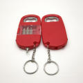 flashlight beer bottle opener key chain